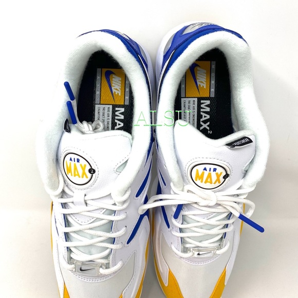 🌿Sale🌿 Nike Air Max 2 Light PRM Leather White Men Size 10 Sneakers BV0987 102 - Picture 7 of 9